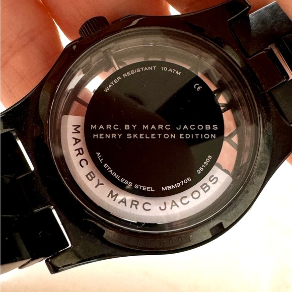 Marc by Marc Jacob’s Black Henry Skeleton Limited Edition Automatic Watch main image 5